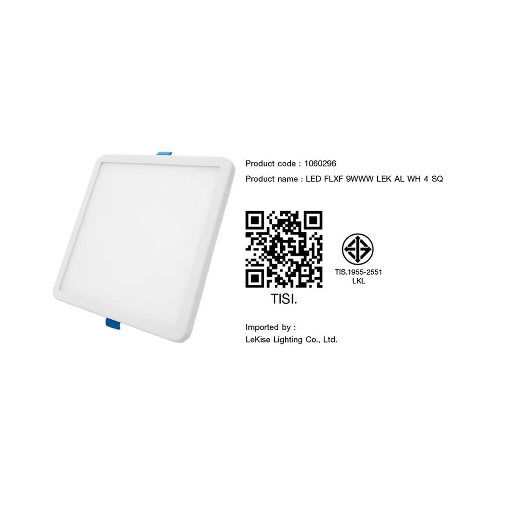 ดาวน์ไลท์ LED LEKISE FLXF 4 นิ้ว 9 วัตต์ WARM WHITE สีขาว