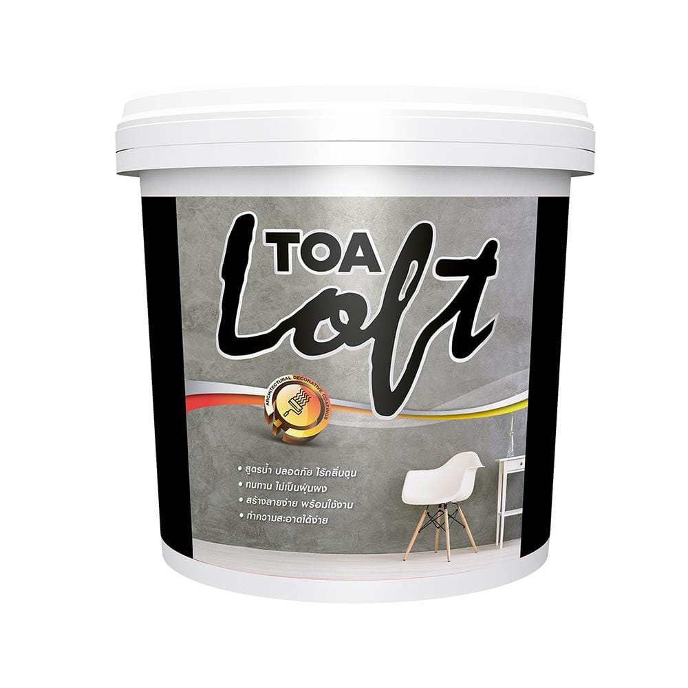 สีน้ำลอฟท์ภายนอก TOA LOFT2 สีเทากลาง 12 กก.