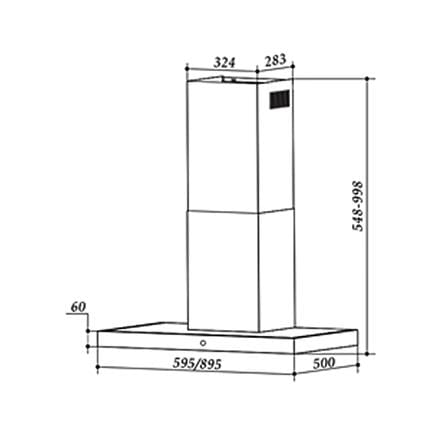 เครื่องดูดควันกระโจม LINEA LDH60TC 60 ซม._4