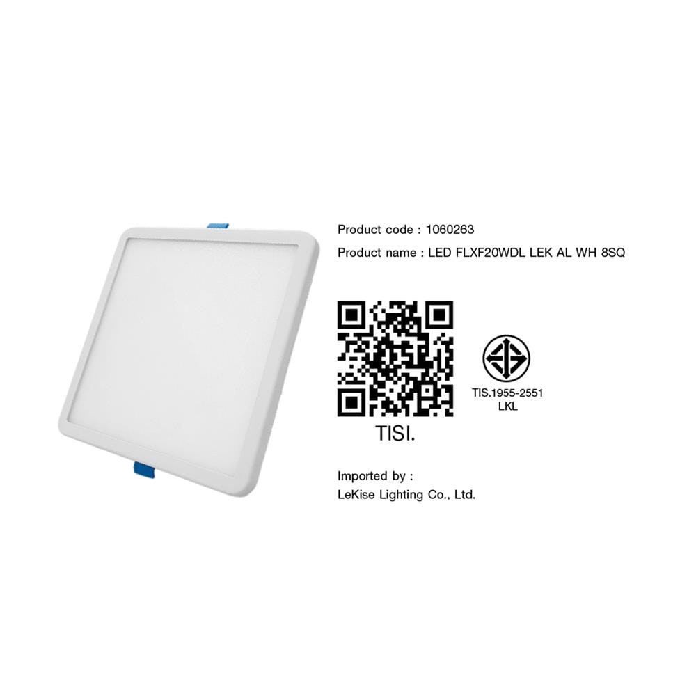 ดาวน์ไลท์ LED LEKISE FLXF 8 นิ้ว 20 วัตต์ DAYLIGHT สีขาว