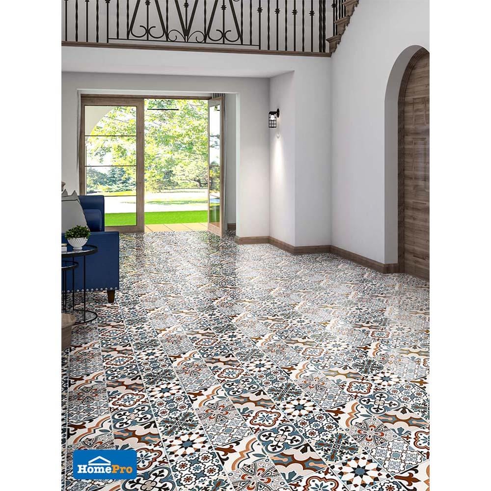 กระเบื้องพื้น 16x16 นิ้ว DURAGRES โยทะกา ฟ้า A 0.96M2