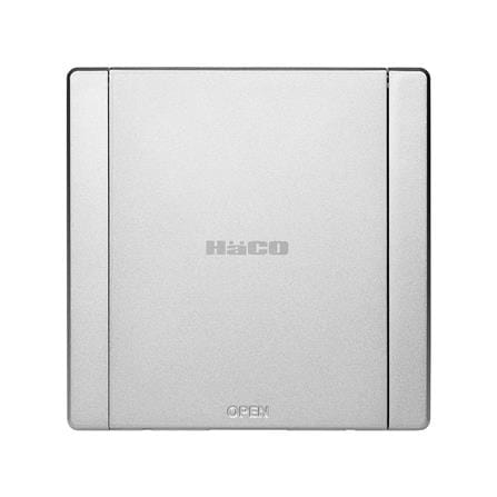 ชุดเต้ารับฝังพื้นอะลูมิเนียม HACO HBS103ZSL/PE2 สีเงิน_2