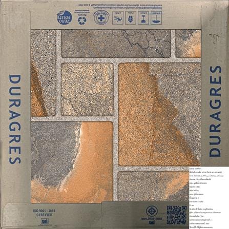 กระเบื้องพื้น 16x16 นิ้ว DURAGRES โบเว่น เทา A 0.96M2_1