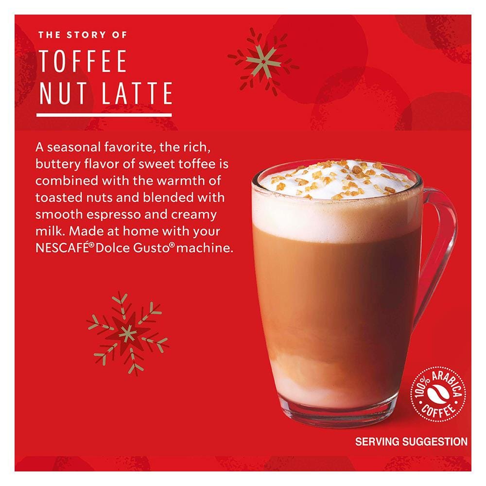 แคปซูลเครื่องชงกาแฟ NESCAFE STARBUCKS TOFFEE NUT LATTE
