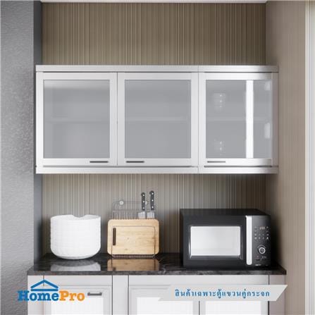 ตู้แขวนคู่กระจก CABIN SIENA 90x60 ซม. สีขาว_3