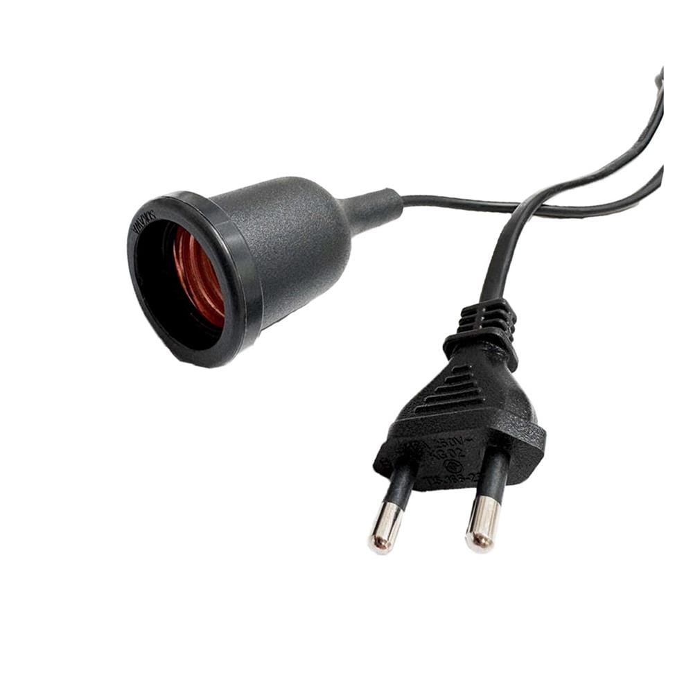 ขั้วหลอดพร้อมสายไฟ VKF SOKAWA S-230 2x0.5 ตารางเมตร 5 เมตร สีดำ
