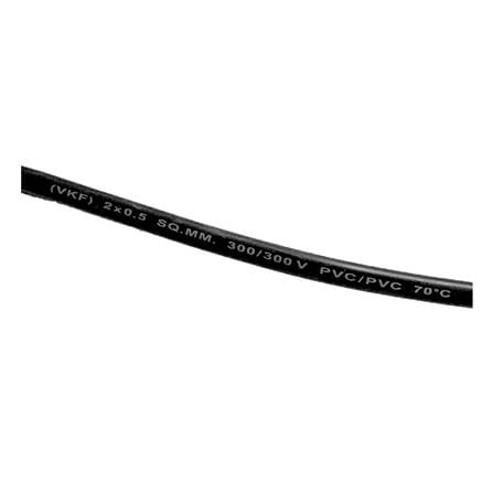 ขั้วหลอดพร้อมสายไฟ VKF SOKAWA S-230 2x0.5 ตารางเมตร 5 เมตร สีดำ_2