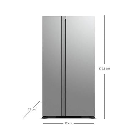 ตู้เย็น SIDE BY SIDE HITACHI RS600PTH0 GS 21 คิว กระจกเงิน อินเวอร์เตอร์_6