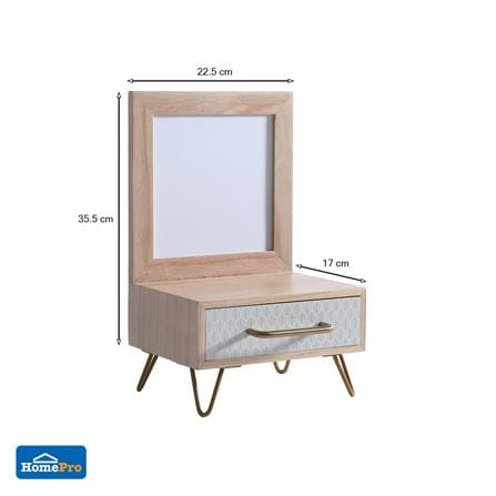 ชั้นลิ้นชักไม้ 1 ลิ้นชัก STACKO LINDO 22.5X17X5.5 ซม. ไม้_4