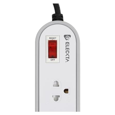 รางปลั๊กไฟ 3 ช่อง 1 สวิตช์ ELECKTA ET3146-2GY 2 เมตร สีเทา_4