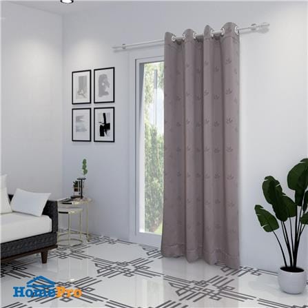 ผ้าม่าน EYELET HOME LIVING STYLE ARONIA UV 140X220 ซม. สีเทา_5