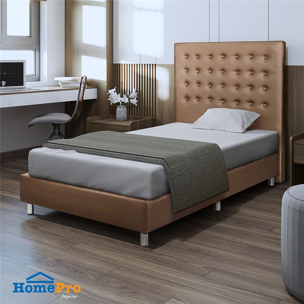 ฐานรองหัวเตียง 3.5 ฟุต HOME LIVING STYLE DIAMOND สีน้ำตาลอ่อน
