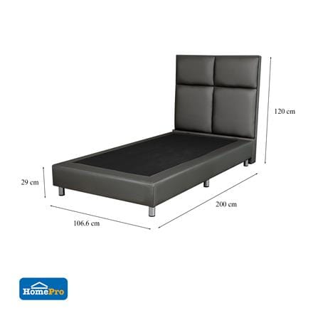 ฐานรองหัวเตียง 3.5 ฟุต HOME LIVING STYLE SQUARE สีเทาเข้ม_6