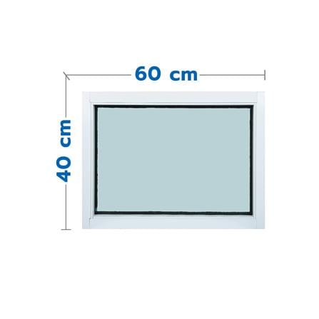 ช่องแสงหน้าต่าง อะลูมิเนียม WINDOW ASIA F10 60x40 ซม. สีขาว