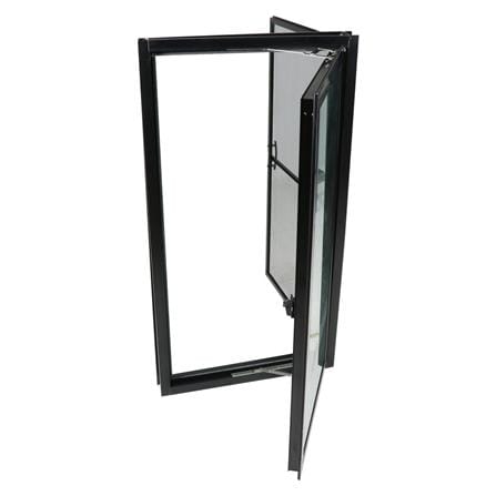 หน้าต่างบานเปิดเดี่ยว อะลูมิเนียม มุ้ง WINDOW ASIA F10  60X110 ซม. สีดำ_2