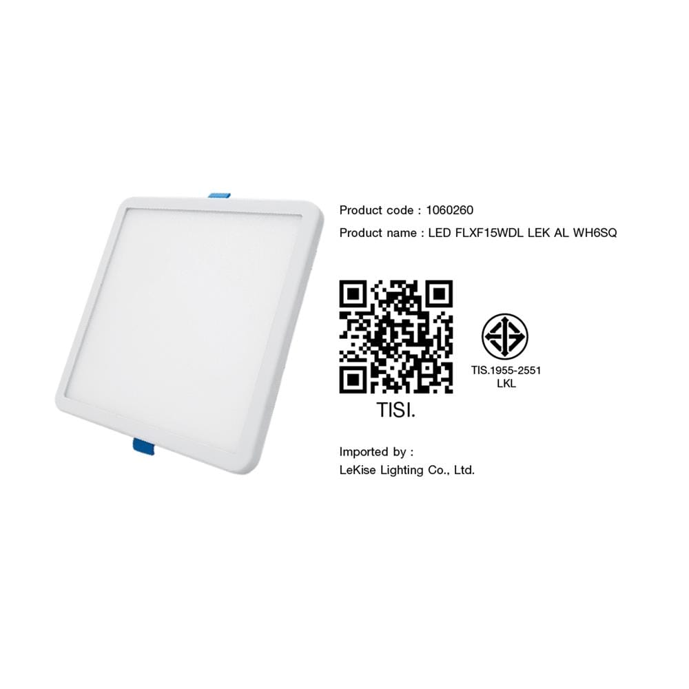 ดาวน์ไลท์ LED LEKISE FLXF 6 นิ้ว 15 วัตต์ DAYLIGHT สีขาว