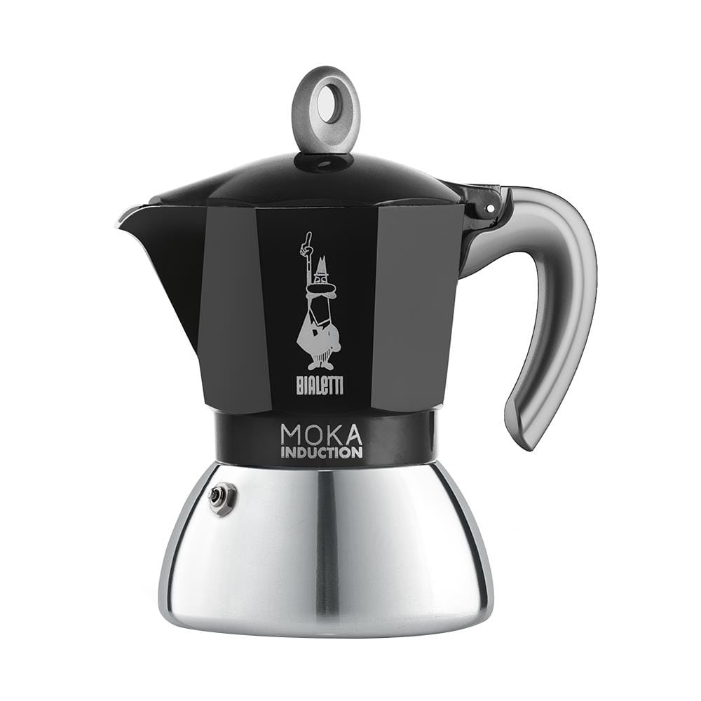 หม้อต้มกาแฟ BIALETTI NEW MOKA INDUCTION 6 CUPS สีดำ