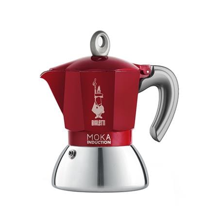 หม้อต้มกาแฟ BIALETTI NEW MOKA INDUCTION 4 CUPS สีแดง_0