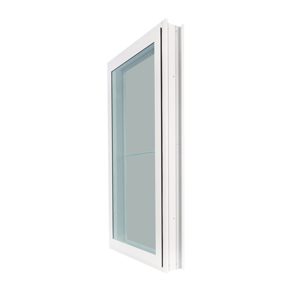 หน้าต่างบานเปิดเดี่ยว อะลูมิเนียม มุ้ง WINDOW ASIA F10 60x110 ซม. สีขาว