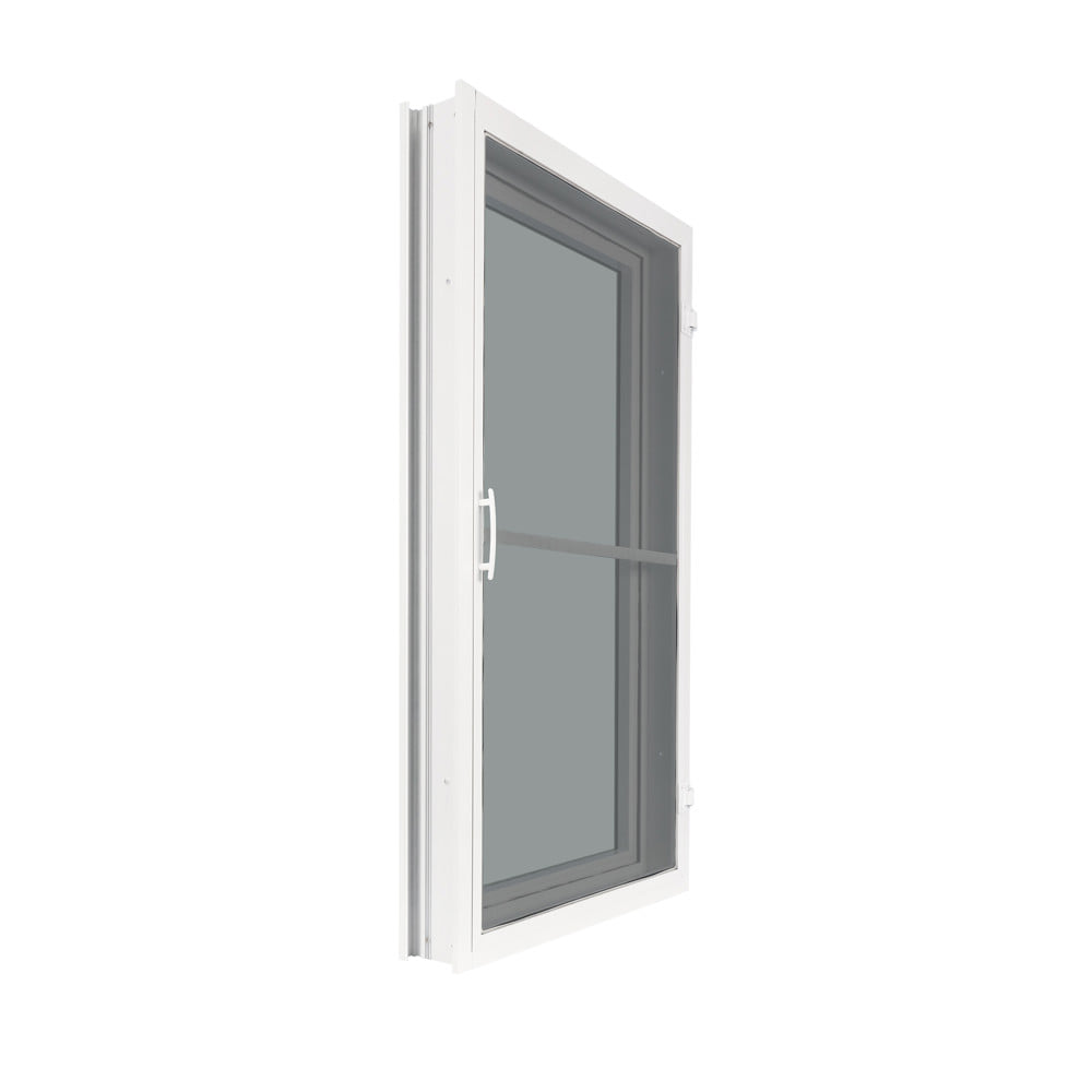 หน้าต่างบานเปิดเดี่ยว อะลูมิเนียม มุ้ง WINDOW ASIA F10 60x110 ซม. สีขาว