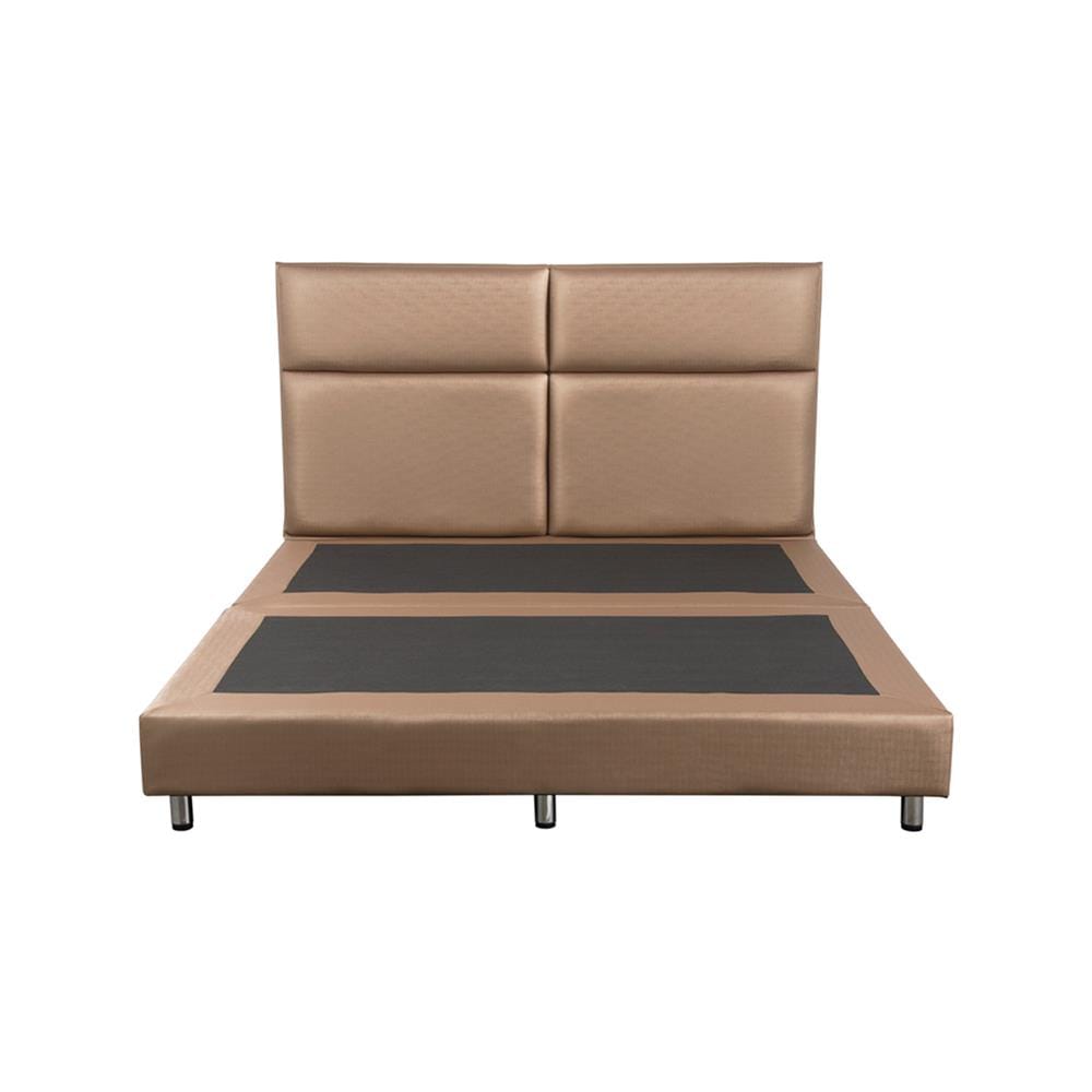 ฐานรองหัวเตียง 5 ฟุต HOME LIVING STYLE SQUARE สีน้ำตาลอ่อน