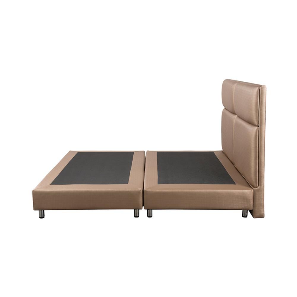 ฐานรองหัวเตียง 5 ฟุต HOME LIVING STYLE SQUARE สีน้ำตาลอ่อน