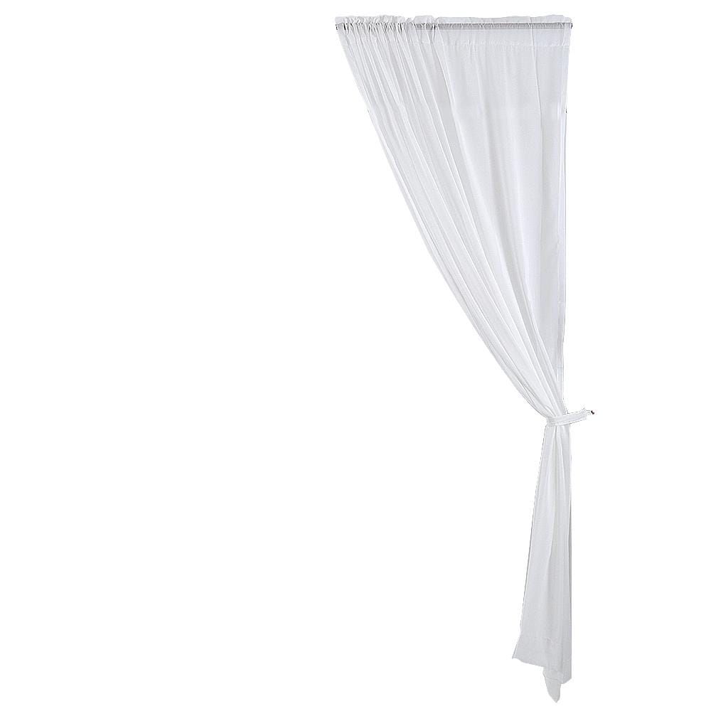 ผ้าม่านโปร่งสอดหู HOME LIVING STYLE RAIN 160X250 ซม. สีขาว