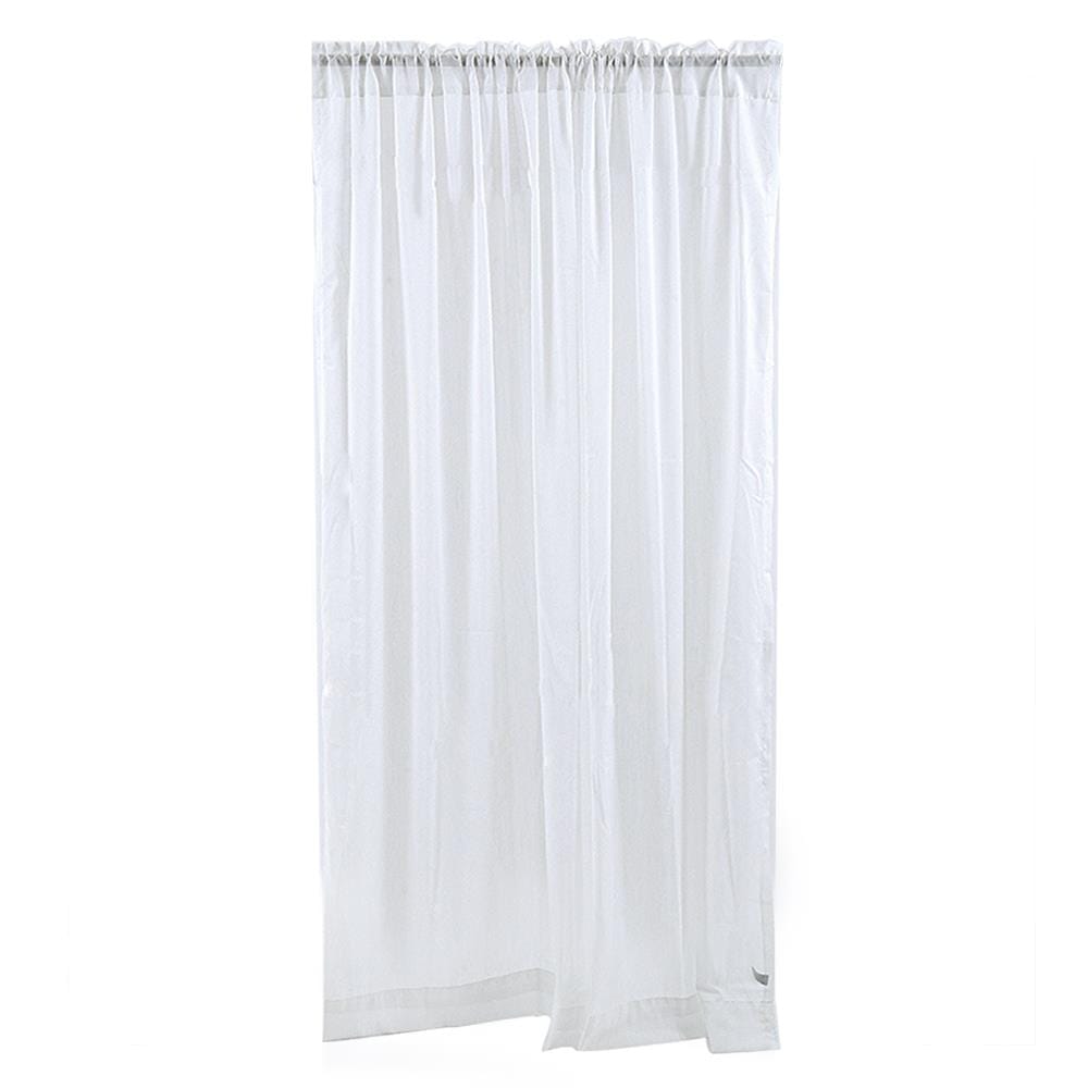 ผ้าม่านโปร่งสอดหู HOME LIVING STYLE RAIN 160X220 ซม. สีขาว
