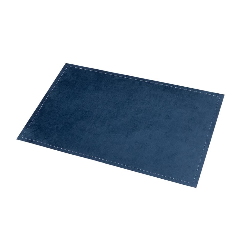 แผ่นรองจาน VELVET KECH REVERSABLE VELVET สีน้ำเงิน
