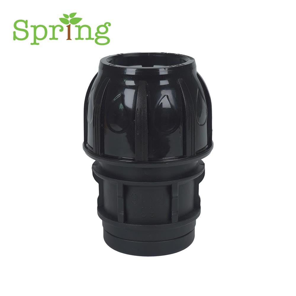 ข้อต่อตรงสวมล็อก PE เกลียวใน SPRING 63 มม.X2 นิ้ว