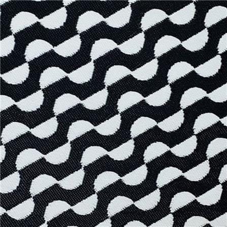 เสื่ออเนกประสงค์ MAT-ER CIRCLE WAVES 150x150 ซม. สีดำ-ขาว_2