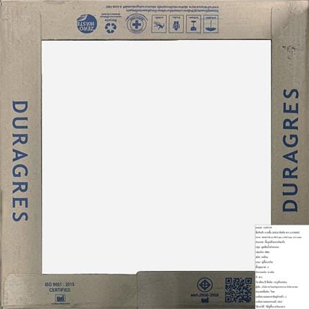 กระเบื้องพื้น 16x16 นิ้ว DURAGRES พิสตัน ขาว A 0.96M2_4