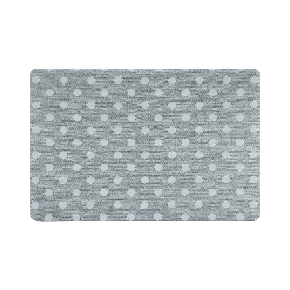 แผ่นรองจาน PVC SRITHAI DOT GRAY สีเทา