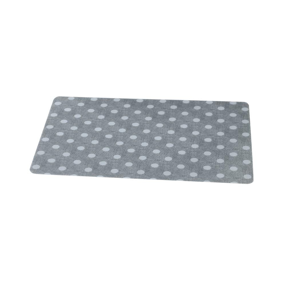 แผ่นรองจาน PVC SRITHAI DOT GRAY สีเทา