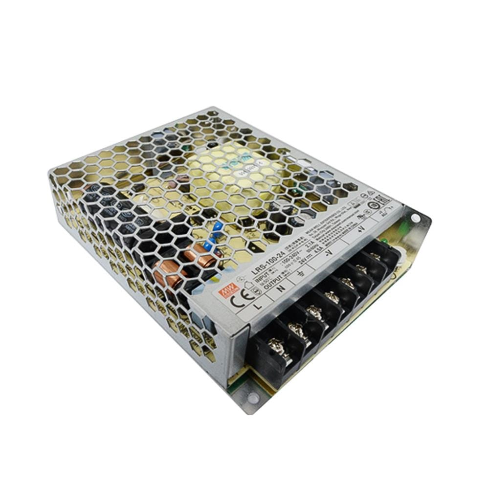 สวิตชิ่งเพาเวอร์ซัปพลาย MEANWELL LRS-100W 24VDC 100 วัตต์ สีเงิน