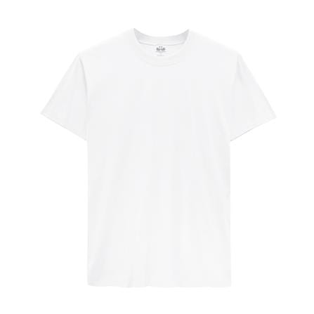 เสื้อคอกลม ตราห่านคู่ 313 ไซซ์ L สีขาว_0