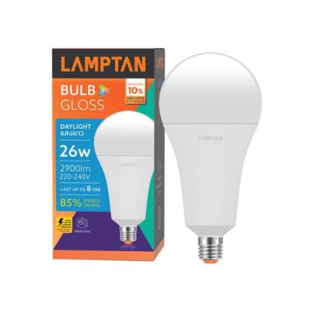 หลอด LED LAMPTAN A90 BULB GLOSS 26 วัตต์ DAYLIGHT E27_1