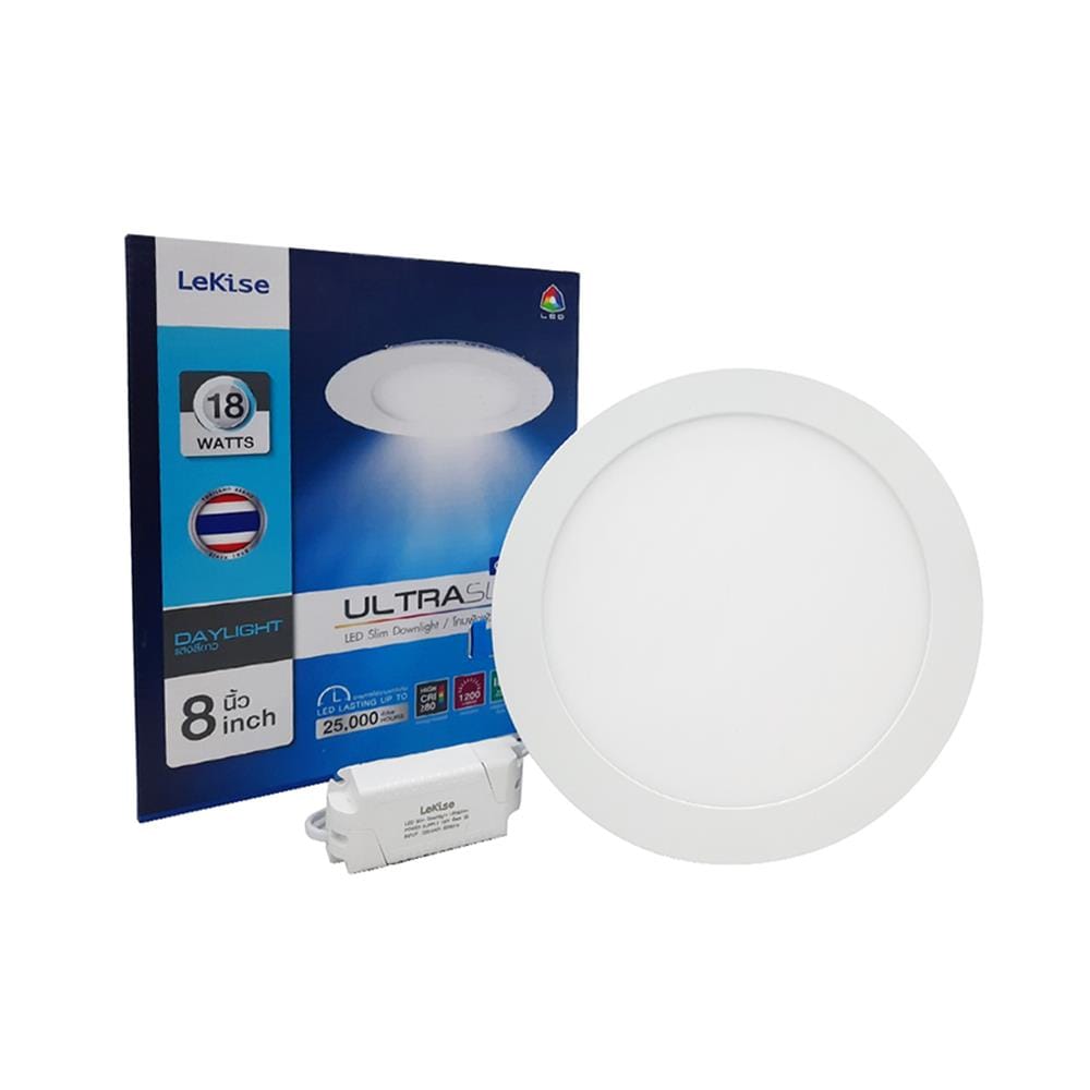 ดาวน์ไลท์ LED LEKISE ULTRASLIM3 8 นิ้ว 18 วัตต์ DAYLIGHT สีขาว