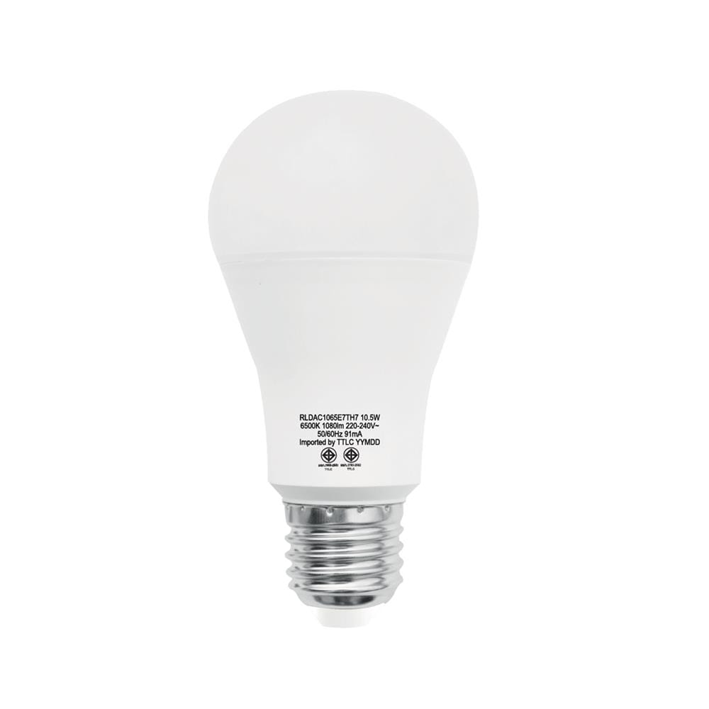 หลอด LED TOSHIBA A60 10.5 วัตต์ DAYLIGHT E27 แพ็ก 2 ชิ้น