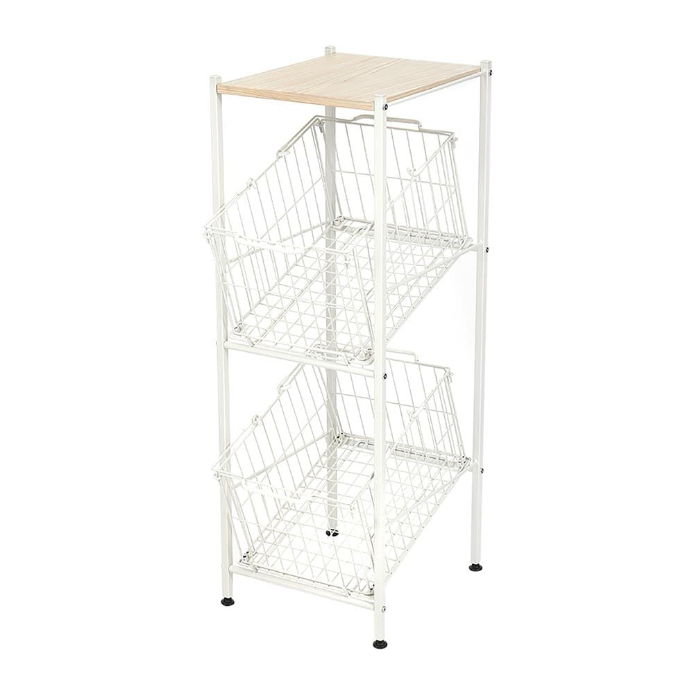 ชั้นวาง 2 ชั้น STACKO SCANDI 33.5x39x97.5 ซม. สีขาว