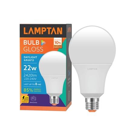 หลอด LED LAMPTAN A80 BULB GLOSS 22 วัตต์ DAYLIGHT E27_1