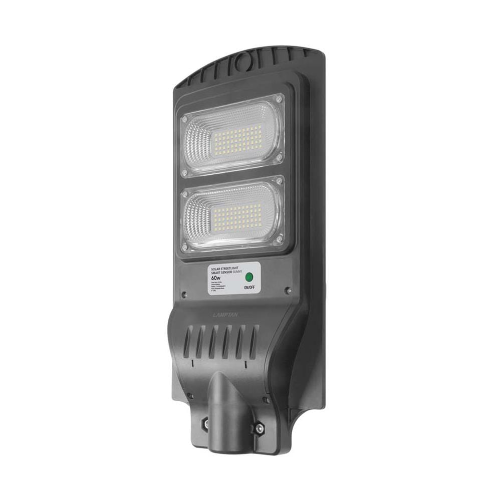ไฟถนน SOLAR LAMPTAN SUNNY 60 วัตต์ DAYLIGHT สีดำ