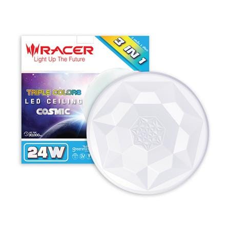ไฟเพดาน LED RACER COSMIC CM3 14 นิ้ว 24 วัตต์ DAYLIGHT/COOL WHITE/WARM WHITE สีขาว_2