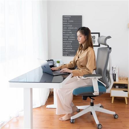D.I.Y. โต๊ะทำงานปรับระดับ DESKSPACE W119DESK2 สีขาว_6