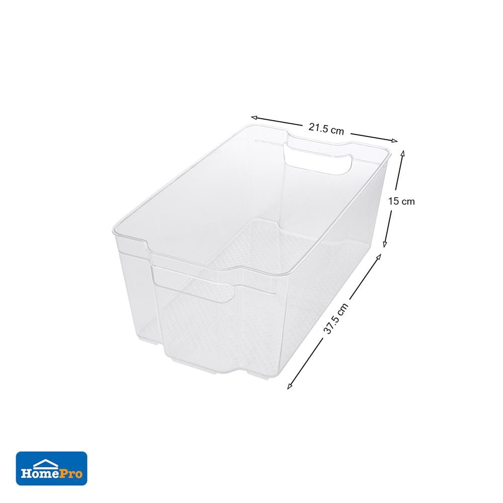 กล่องจัดเก็บในตู้เย็นซ้อนได้37.5x21.5x15cm.KECH