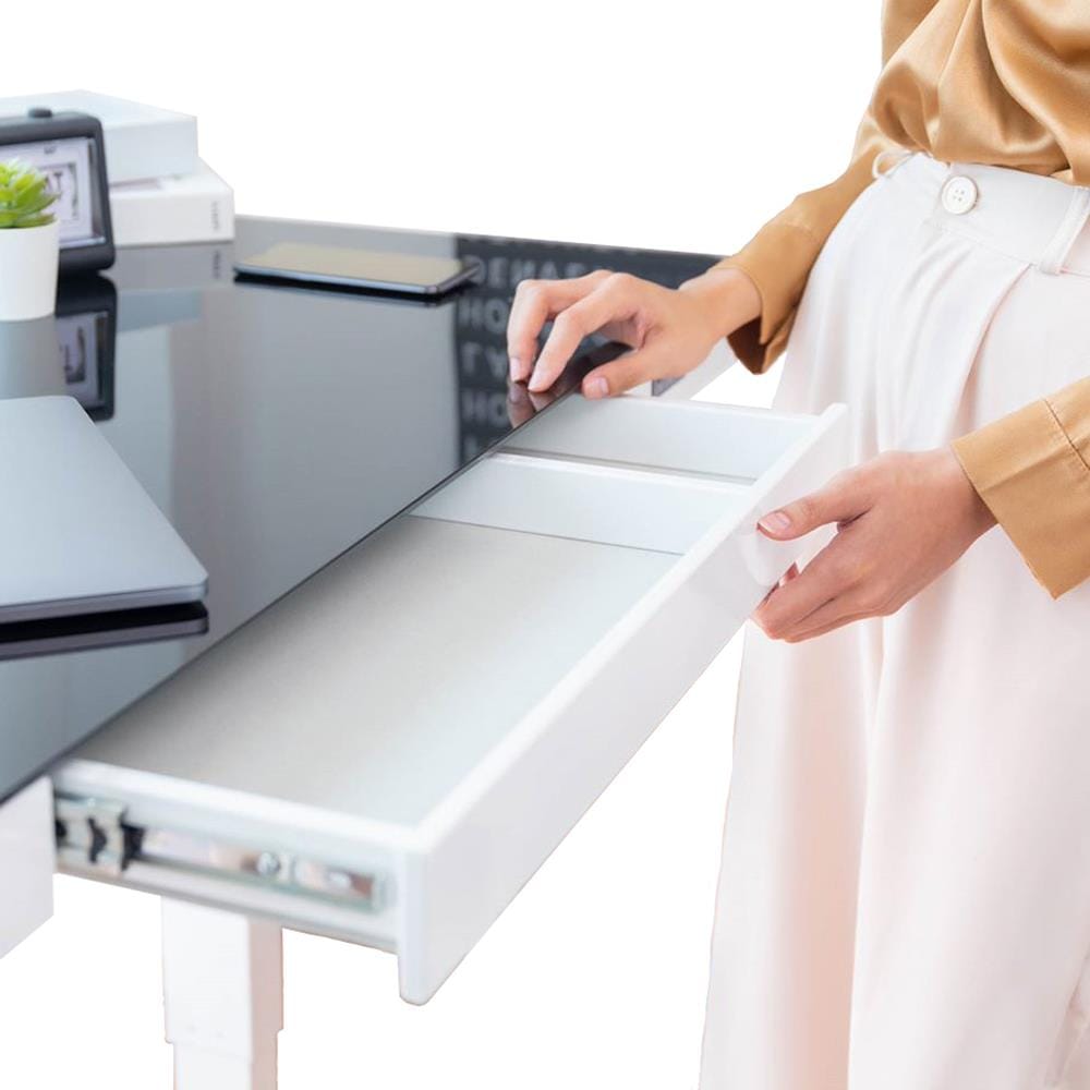 D.I.Y. โต๊ะทำงานปรับระดับ DESKSPACE W119DESK2 สีขาว/สีดำ
