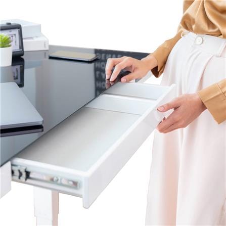 D.I.Y. โต๊ะทำงานปรับระดับ DESKSPACE W119DESK2 สีขาว/สีดำ_4