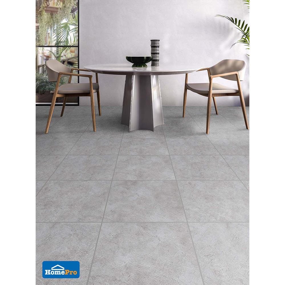 กระเบื้องพื้นพอร์ซเลน  16x16 นิ้ว COTTO ริเวนเดลล์ เทา PM 0.96M2