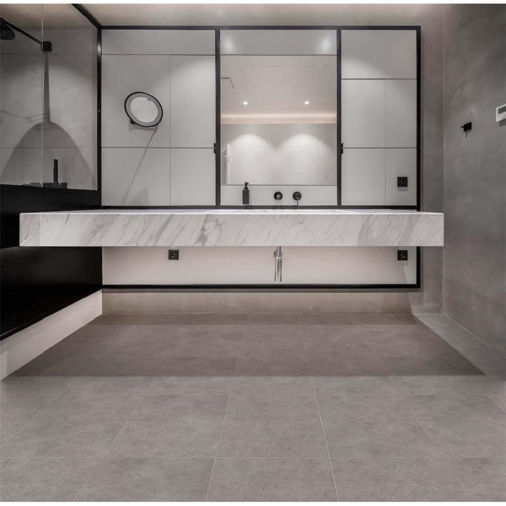กระเบื้องพื้นพอร์ซเลน  16x16 นิ้ว COTTO ริเวนเดลล์ เทา PM 0.96M2