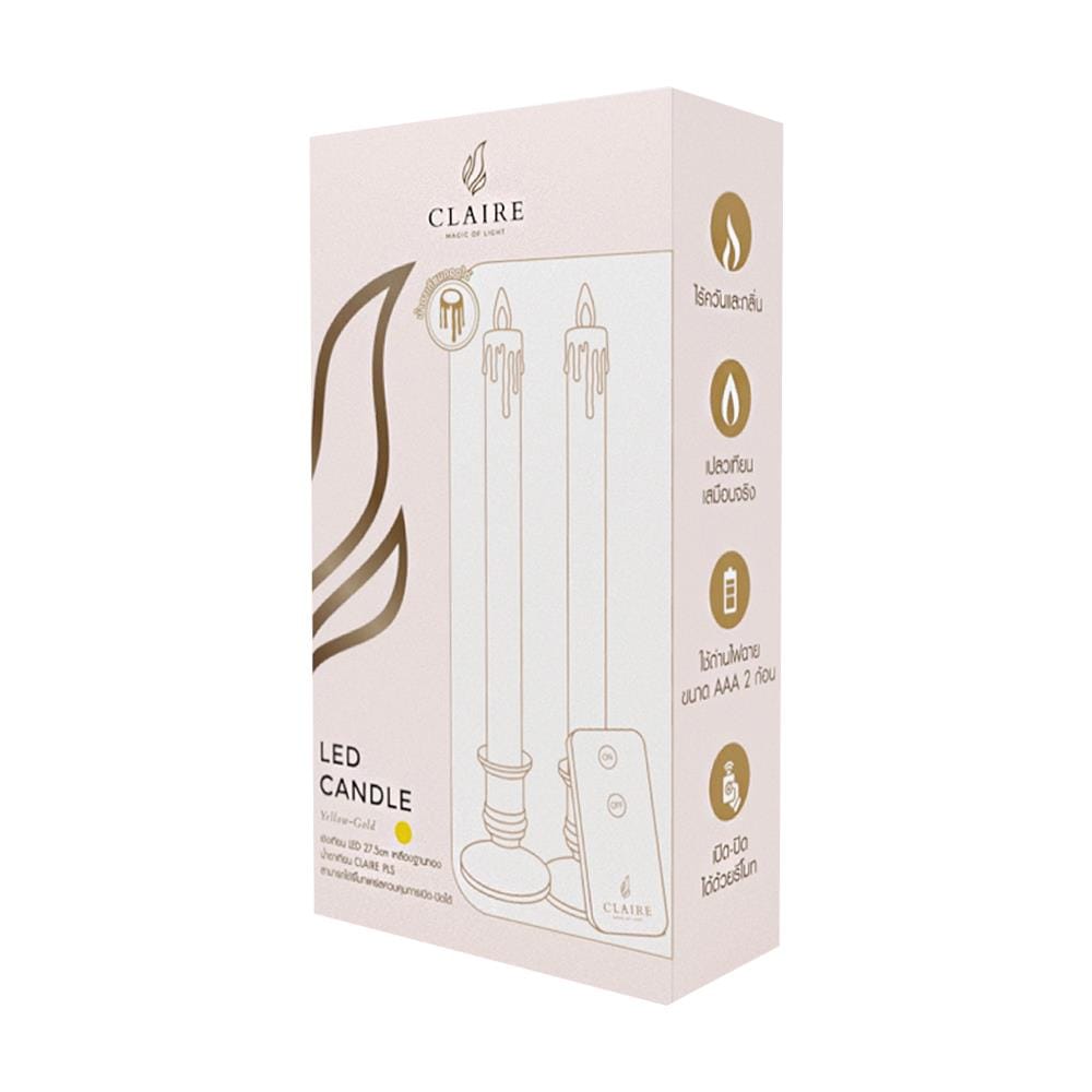 เชิงเทียน LED CLAIRE 0.06 วัตต์ WARMWHITE 27.5 ซม.